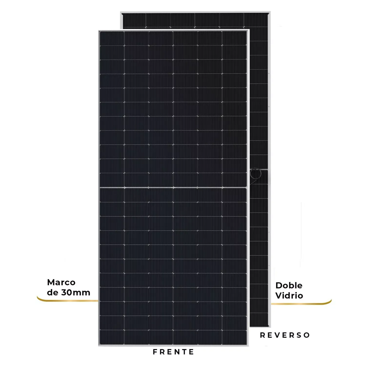 Connera 645BFC Módulo con células fotovoltaicas bifaciales tipo N